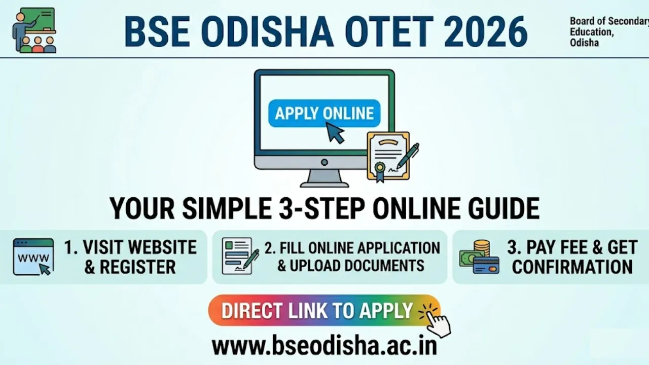 BSE Odisha OTET Apply 2026 – Complete Online Form Guide, Dates, Eligibility & Direct Process